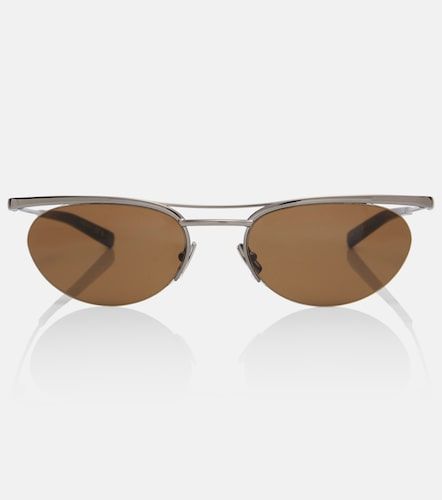 Lunettes de soleil ovales SL Logo - Saint Laurent - Modalova