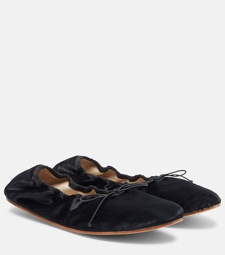 The Row Ballerines Round en velours - The Row - Modalova