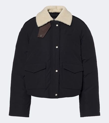 Veste en coton mélangé et shearling - Loewe - Modalova