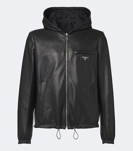 Veste réversible en Re-Nylon et cuir - Prada - Modalova