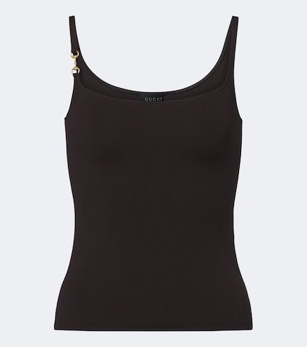 Gucci Top Horsebit en crêpe - Gucci - Modalova