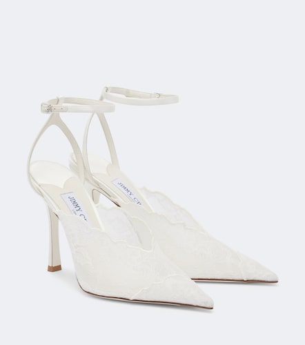 Escarpins de mariée Faiz en dentelle - Jimmy Choo - Modalova