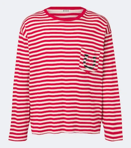 T-shirt Horseshoe en coton à rayures - Bode - Modalova