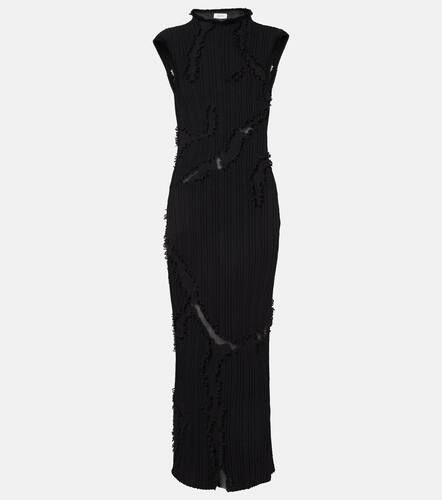 Robe longue en laine et soie - Alexander McQueen - Modalova