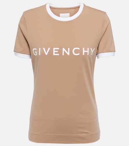 T-shirt en coton mélangé à logo - Givenchy - Modalova