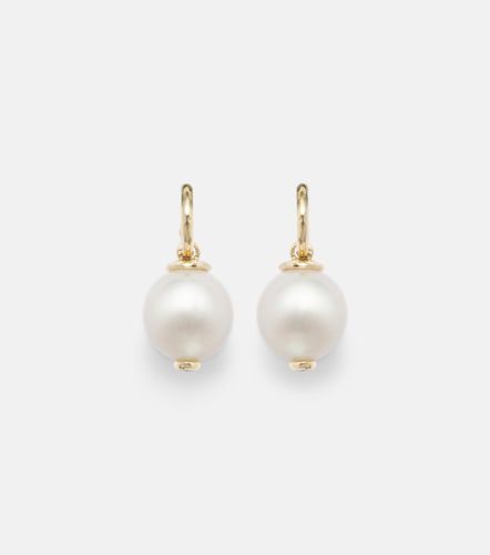 Boucles d’oreilles en or 18 ct, diamants et perles - Octavia Elizabeth - Modalova