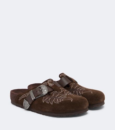 X Birkenstock – Mules Boston en daim - Etro - Modalova