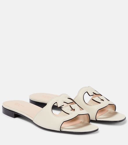 Gucci Mules Interlocking G en cuir - Gucci - Modalova