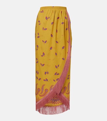 Jupe midi imprimée en coton - Valentino Garavani - Modalova