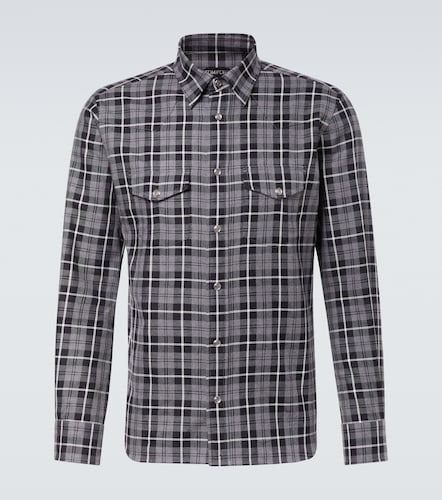 Chemise en coton à carreaux - Tom Ford - Modalova