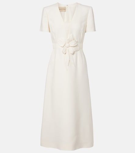 Robe midi en Crêpe Couture à appliqué - Valentino Garavani - Modalova