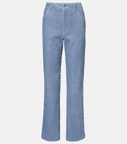Pantalon droit en cuir trompe-l’œil - Loewe - Modalova