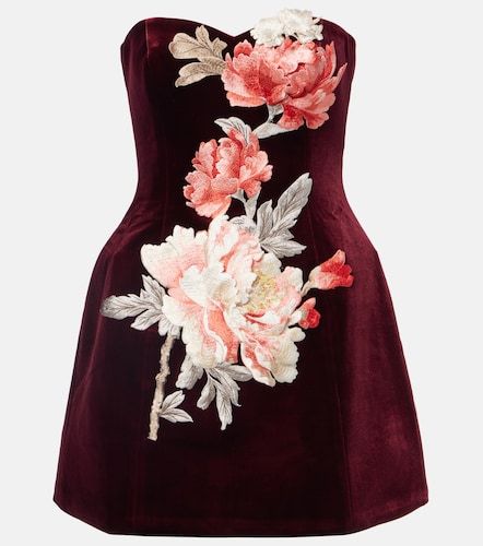 Robe Rosario en velours à fleurs - Leo Lin - Modalova