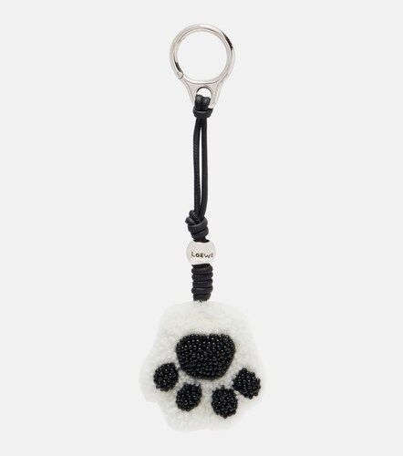 Charm Paw en shearling et cuir - Loewe - Modalova