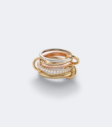 Bague Cancer en argent sterling, or 18 ct et diamants - Spinelli Kilcollin - Modalova