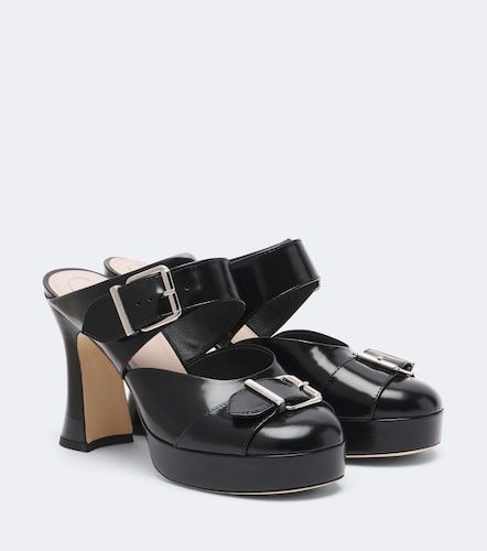 Mules Buckle Sculpt en cuir - Simone Rocha - Modalova