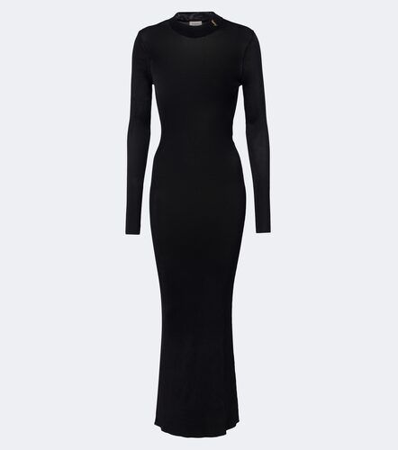 Robe longue Cassandre en soie - Saint Laurent - Modalova