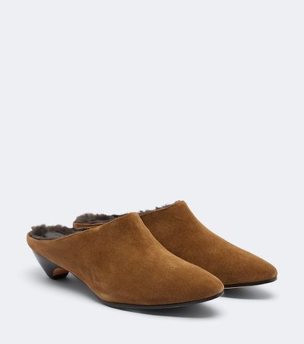 Le Monde Béryl Mules Allegra en daim et shearling - Le Monde Beryl - Modalova