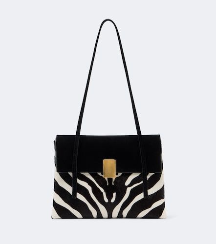 Sac porté épaule Soft Blake Small en cuir façon poulain et daim - Khaite - Modalova