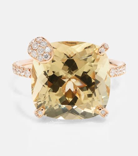 Bague Peekaboo en or rose 18 ct, béryl et diamants - Bucherer Fine Jewellery - Modalova
