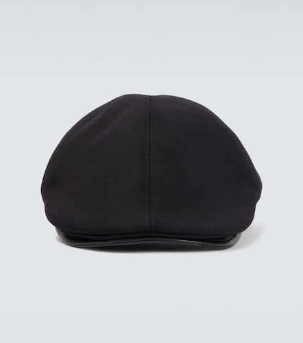 Casquette gavroche en laine mélangée - Giorgio Armani - Modalova