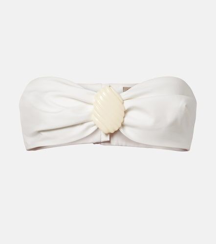 Top bandeau en coton mélangé à ornement - Adriana Degreas - Modalova