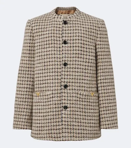Blazer en laine et soie mélangée - Valentino Garavani - Modalova