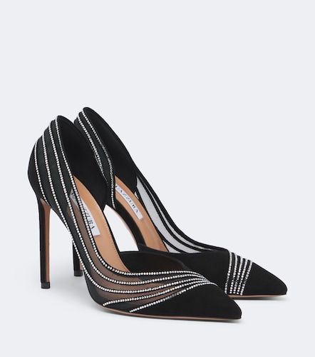 Escarpins Dream Girl en daim à ornements - Aquazzura - Modalova