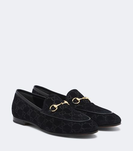 Gucci Mocassins Jordaan en daim GG - Gucci - Modalova