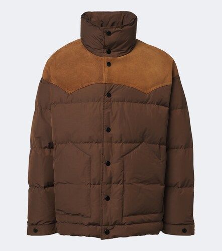 Veste doudoune à finitions en daim - Ami Paris - Modalova
