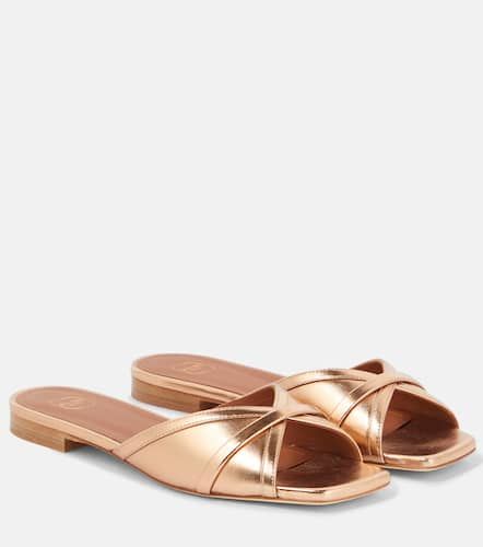 Mules Perla en cuir métallisé - Malone Souliers - Modalova