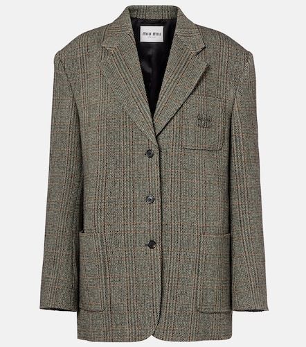 Miu Miu Blazer en laine vierge - Miu Miu - Modalova