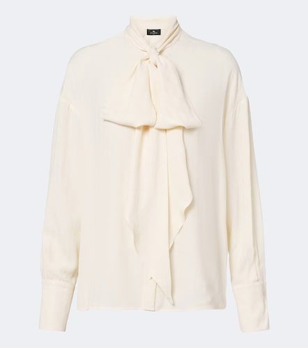 Blouse à col lavallière en jacquard - Etro - Modalova