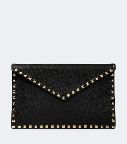Pochette Rockstud en cuir - Valentino Garavani - Modalova