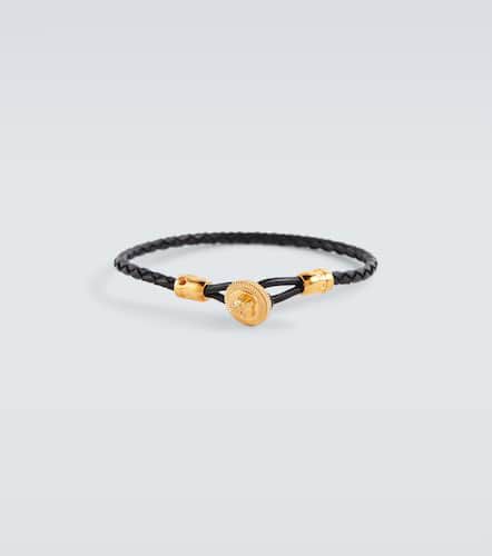 Bracelet Medusa en cuir à logo - Versace - Modalova