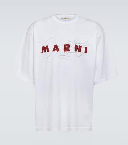 Marni T-shirt en coton à logo - Marni - Modalova