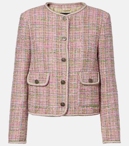 Veste à carreaux en tweed mélangé - Etro - Modalova