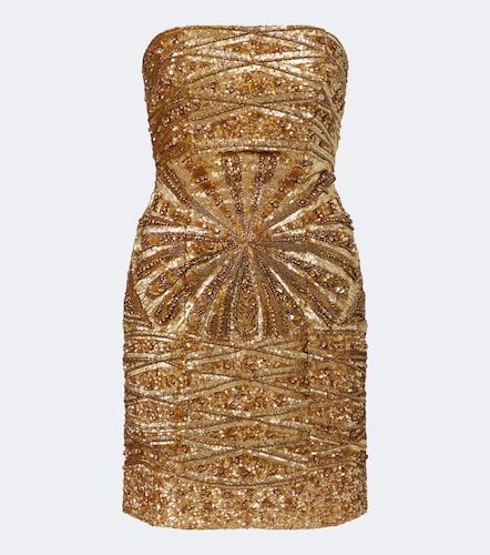 Là Fuori Robe bustier en soie à ornements - La Fuori - Modalova