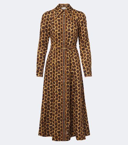 Robe chemise en lin à imprimé - Zimmermann - Modalova