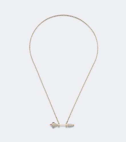 Yvonne Léon Collier Python en or 9 ct, diamants et émail - Yvonne Leon - Modalova