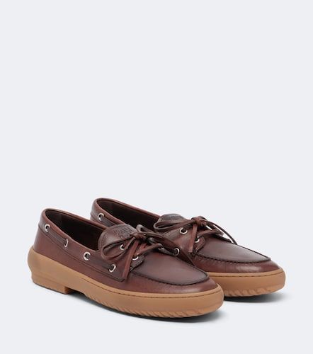 Miu Miu Chaussures bateau en cuir - Miu Miu - Modalova