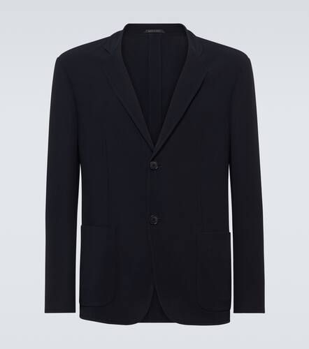 Blazer en laine vierge - Giorgio Armani - Modalova