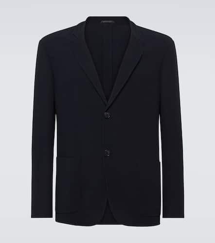 Blazer en laine vierge - Giorgio Armani - Modalova