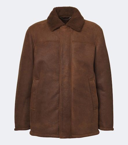 Canali Veste en cuir et shearling - Canali - Modalova