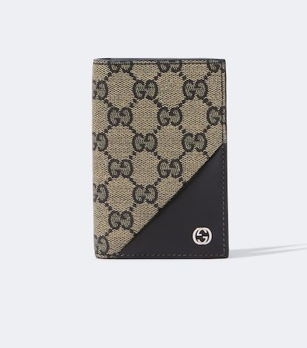 Portefeuille pliant Interlocking G en toile GG - Gucci - Modalova