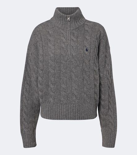 Pull à col zippé en laine et cachemire - Polo Ralph Lauren - Modalova