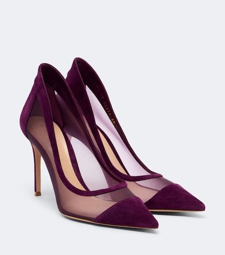 Escarpins en mesh et daim - Gianvito Rossi - Modalova