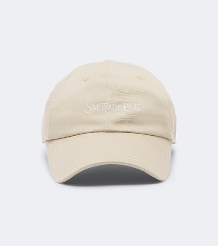 Casquette en coton à logo - Saint Laurent - Modalova