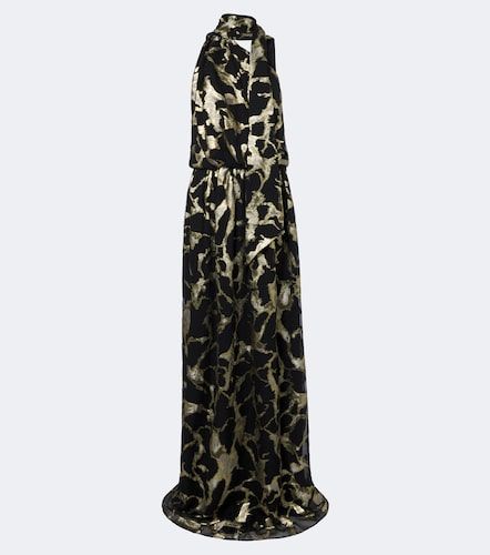 Robe longue Kintsugi en soie mélangée - Taller Marmo - Modalova