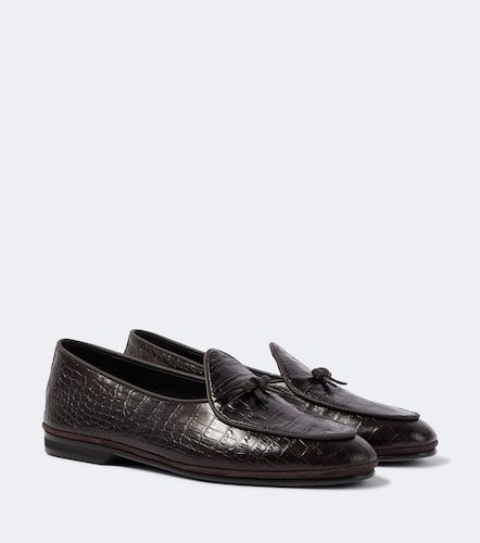 Mocassins Marfy en cuir embossé - Rubinacci - Modalova